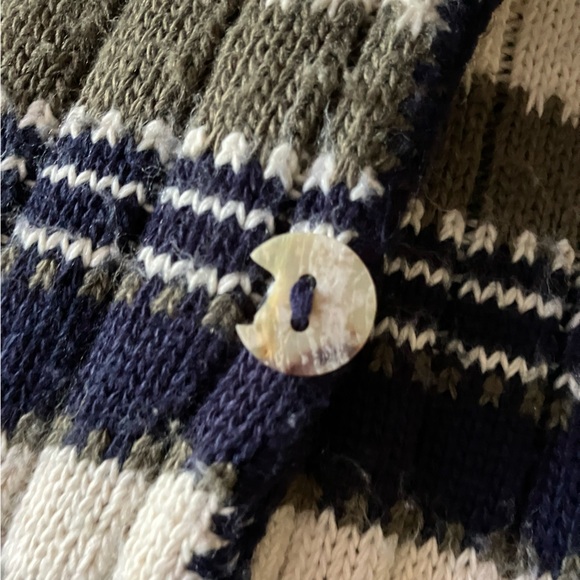 Vintage Reba Rose Striped Button Up Cardigan - Picture 4 of 7